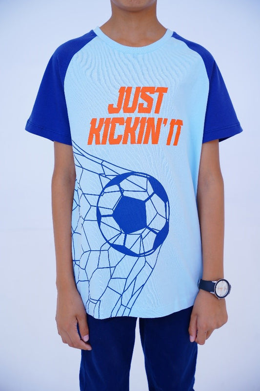 Just Kickin’ It Boys Sports T Shirt