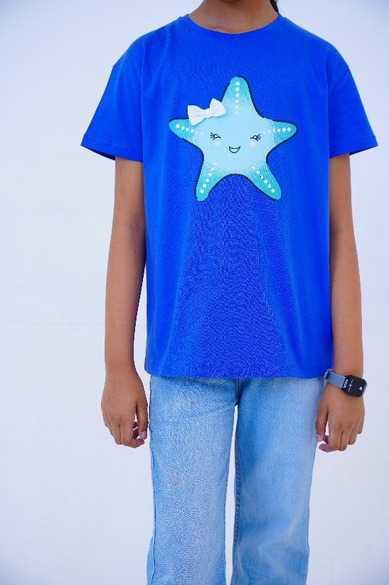 Smiling Starfish T Shirt for Girls