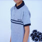 Premium Black N Grey Polo for Boys
