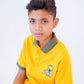 Dino Print Yellow Polo