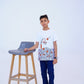 Casual Sports Theme T Shirt for Boys