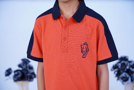 Tiger Color Black Polo Shirt