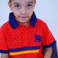 Red Dotted Polo for Boys