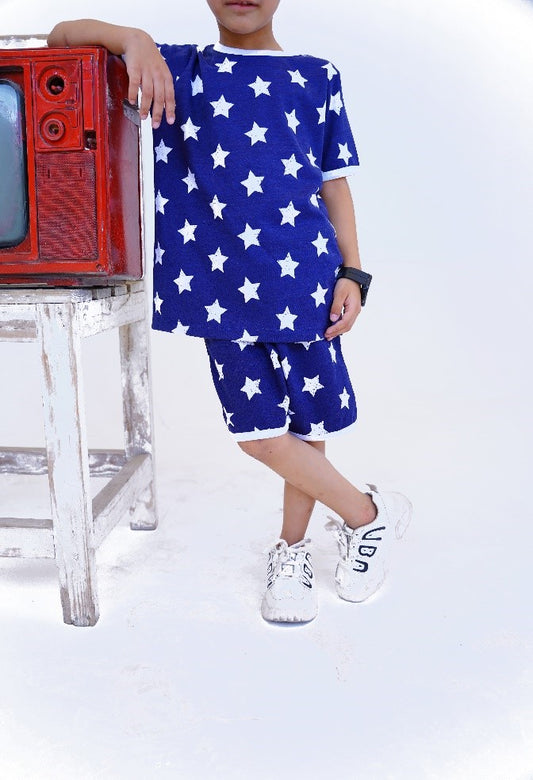 Elegant Star Printed Boys Set Pack
