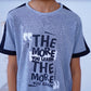 Grey N Black Quoted T Shirt