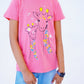 Pink Color Cascade Shirt for Girls