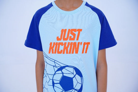 Just Kickin’ It Boys Sports T Shirt