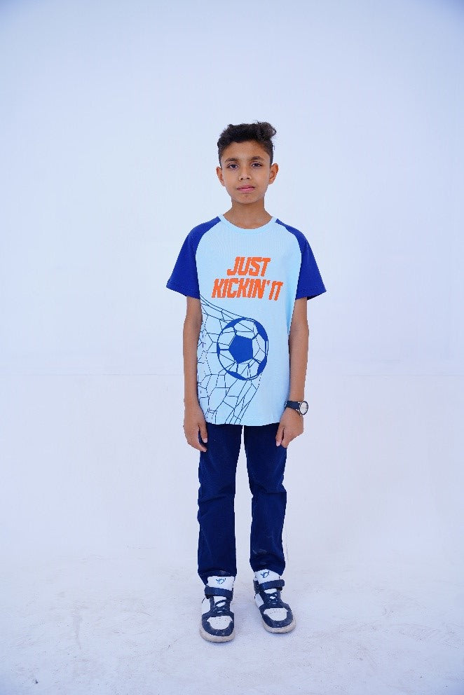Just Kickin’ It Boys Sports T Shirt