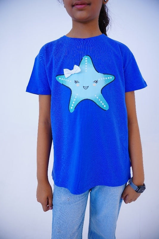 Smiling Starfish T Shirt for Girls