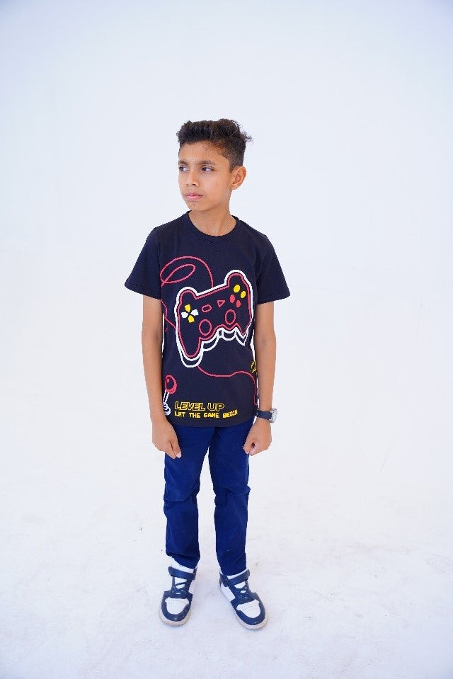 Stylish Level Up Boys T Shirt