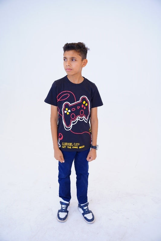 Stylish Level Up Boys T Shirt