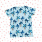 Boys' Summer T-Shirts 100% Combed Cotton Crew Neck Screen Print Blue